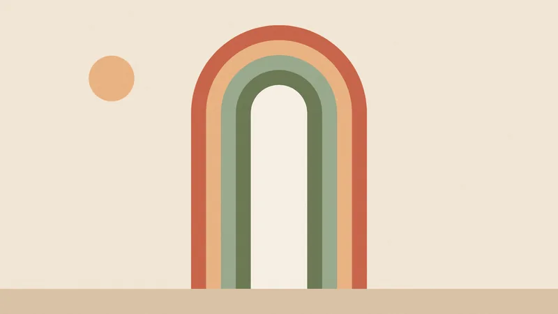 Boho Arches wallpaper for desktop