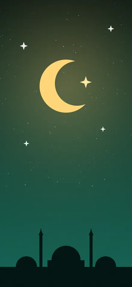 Crescent Night wallpaper on a phone screen