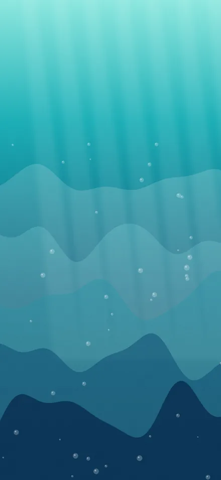 Deep Ocean wallpaper on a phone screen