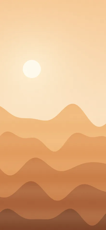 Desert Dunes wallpaper on a phone screen