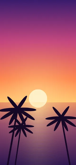 Tropical Sunset wallpaper preview